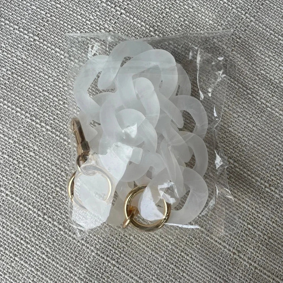Womens Clear Acrylic Purse Chain - Picture 2 of 2